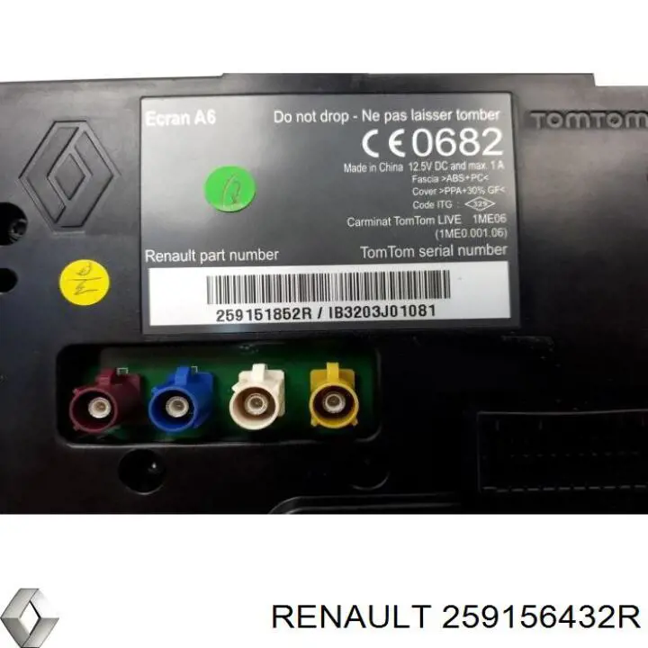 Купить 259156432R Renault (RVI) Дисплей многофункциональный
