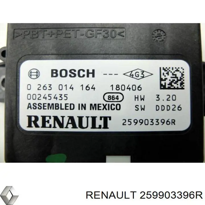 Модуль управления (ЭБУ) парктроником Renault (RVI) 259903396R цена, от 56.37 USD