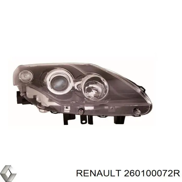 Фара правая 260100072R Renault (RVI)