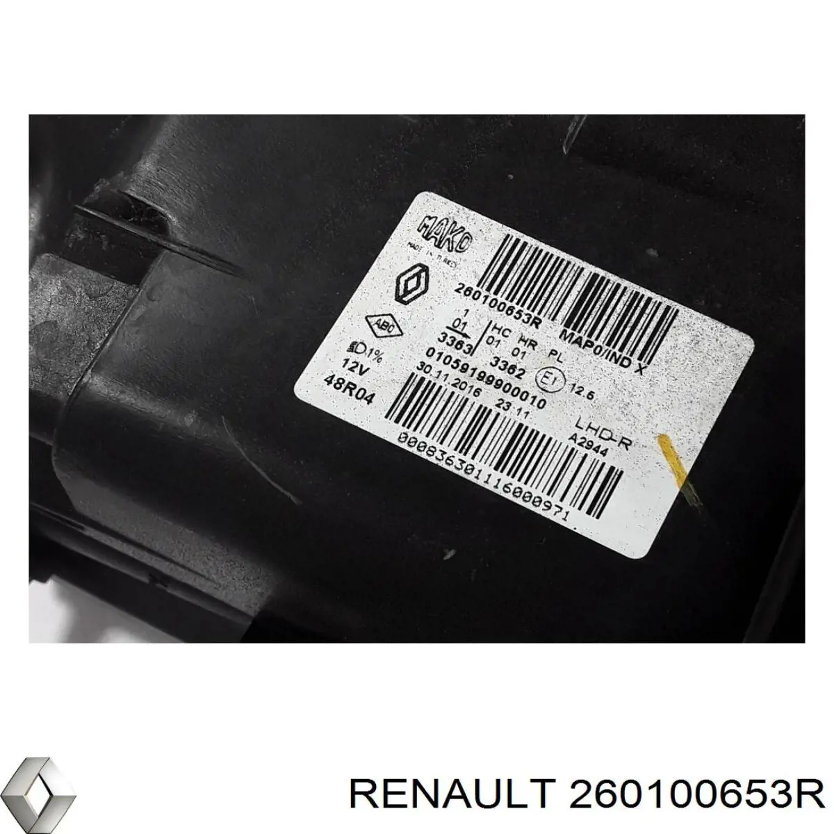  Renault (RVI) 260100653R цена, от 82.63 USD