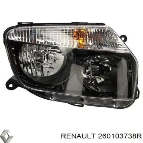 Фара правая 260103738R Renault (RVI)