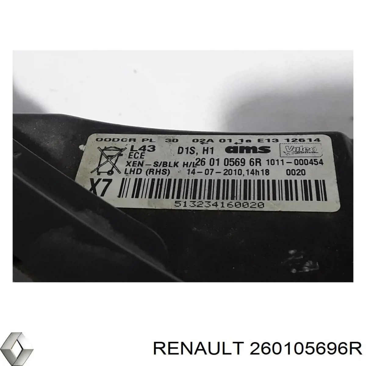 Купить 260107669R Renault (RVI) Фара основная правая