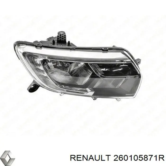 Фара правая 260105871R Renault (RVI)