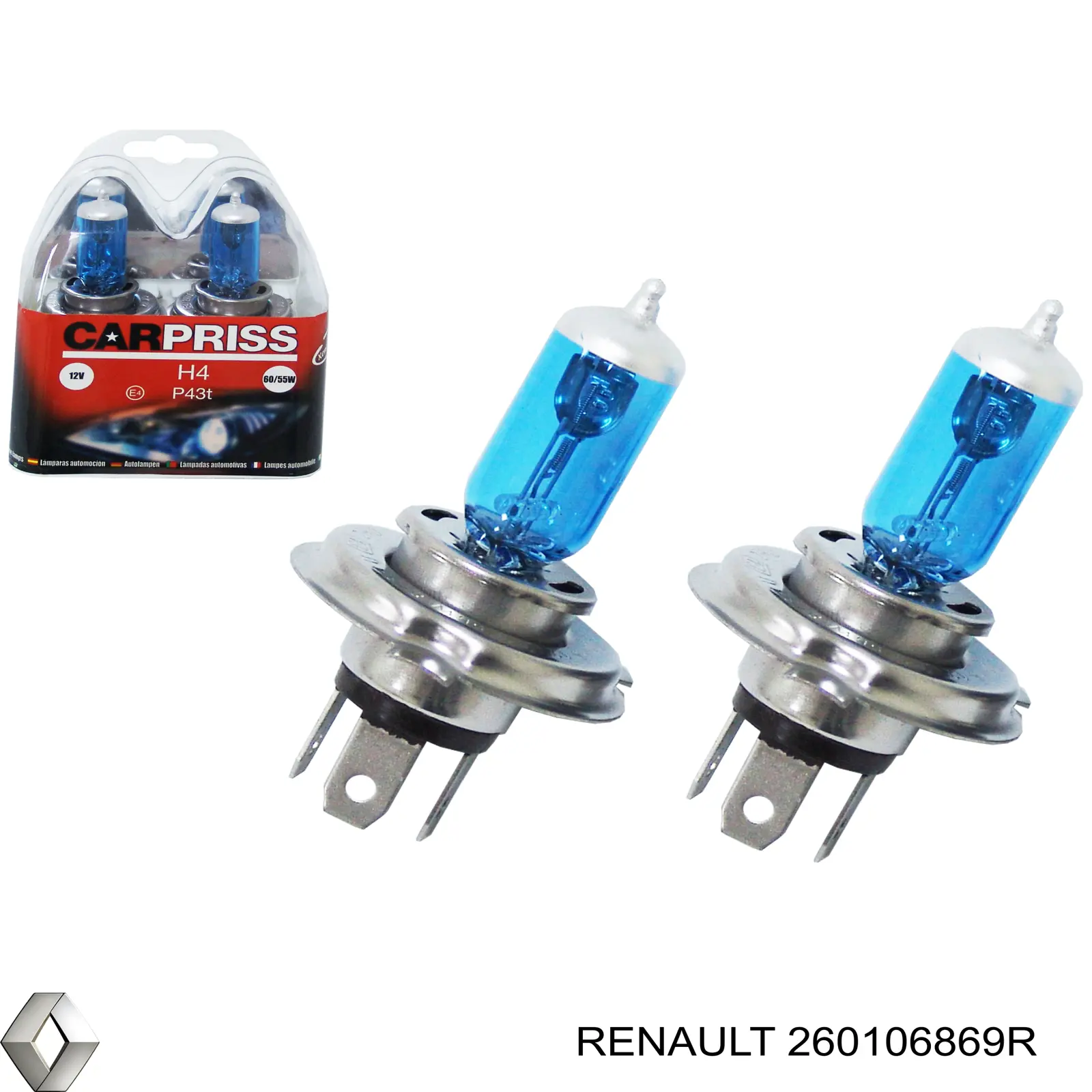 Правая блок фара Renault (RVI) 260106869R цена, от 181.44 USD