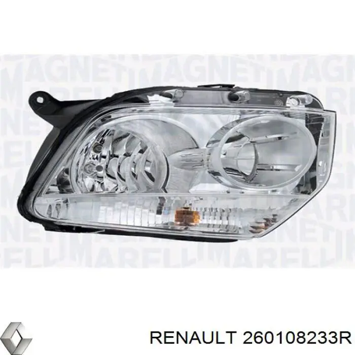 Фара правая 260108233R Renault (RVI)