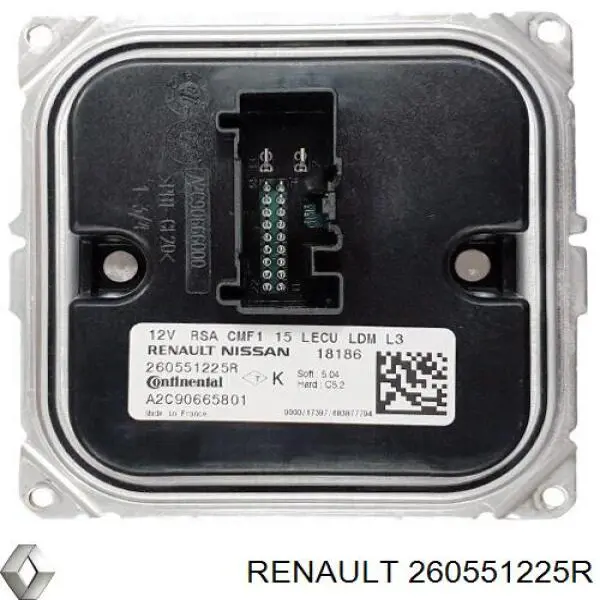 260552119R Renault (RVI) módulo de direção (centralina eletrônica das luzes)