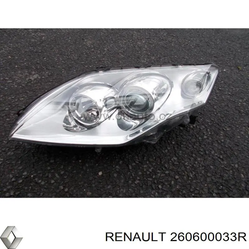 Фара левая 260600033R Renault (RVI)