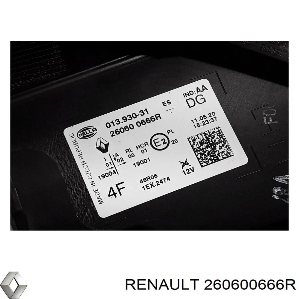 Купить 260600666R Renault (RVI) Фара левая передняя