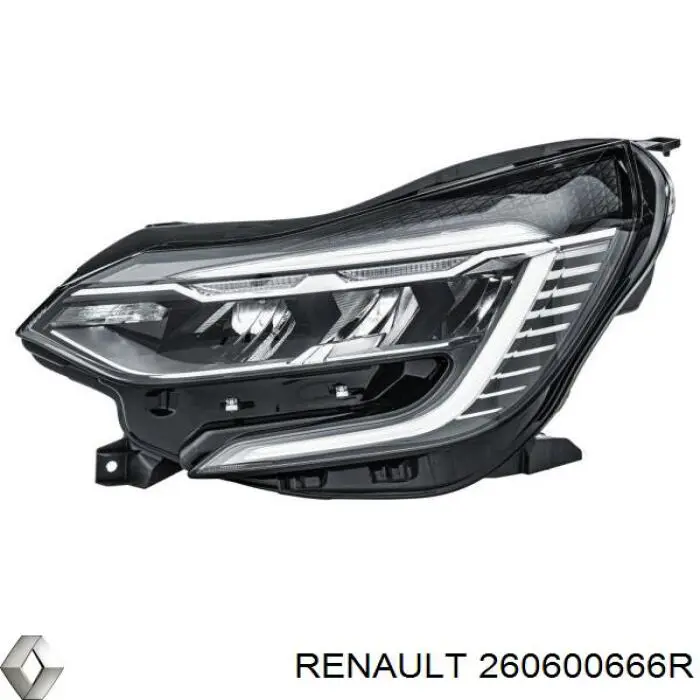 Левая фара 260600666R Renault (RVI)
