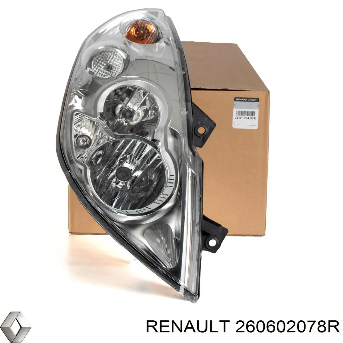 Левая фара 260602078R Renault (RVI)