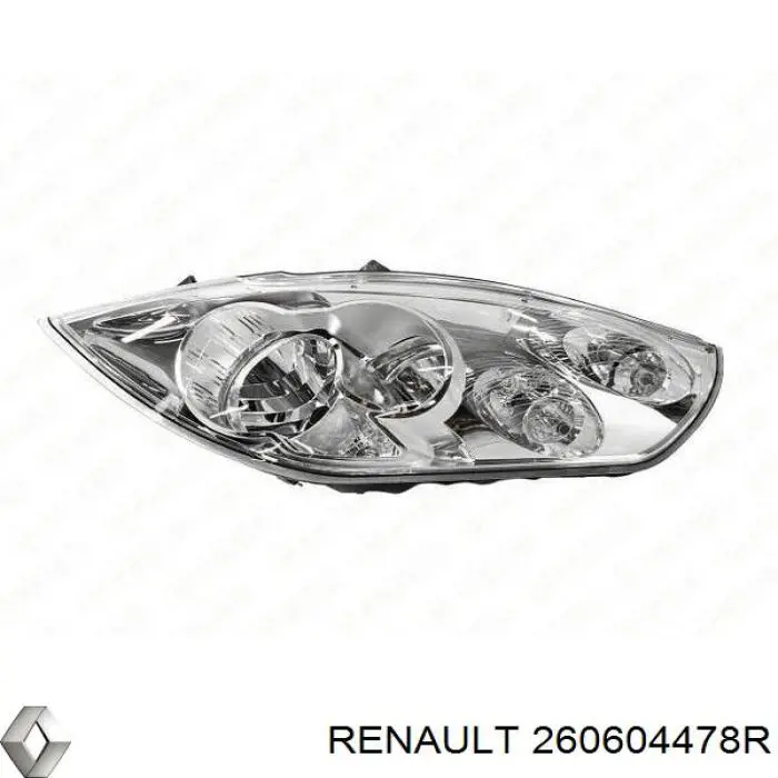 Левая фара 260604478R Renault (RVI)