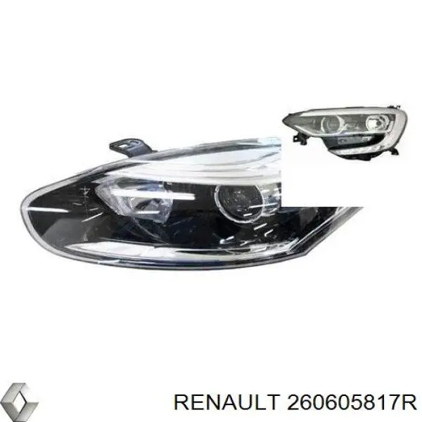 Фара левая Renault (RVI) 260605817R