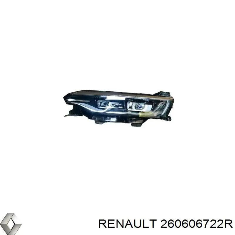 Левая фара 260606722R Renault (RVI)