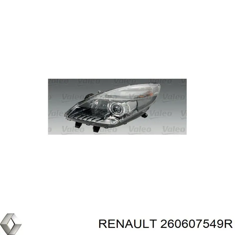 Фара левая Renault (RVI) 260607549R цена, от 232.15 USD