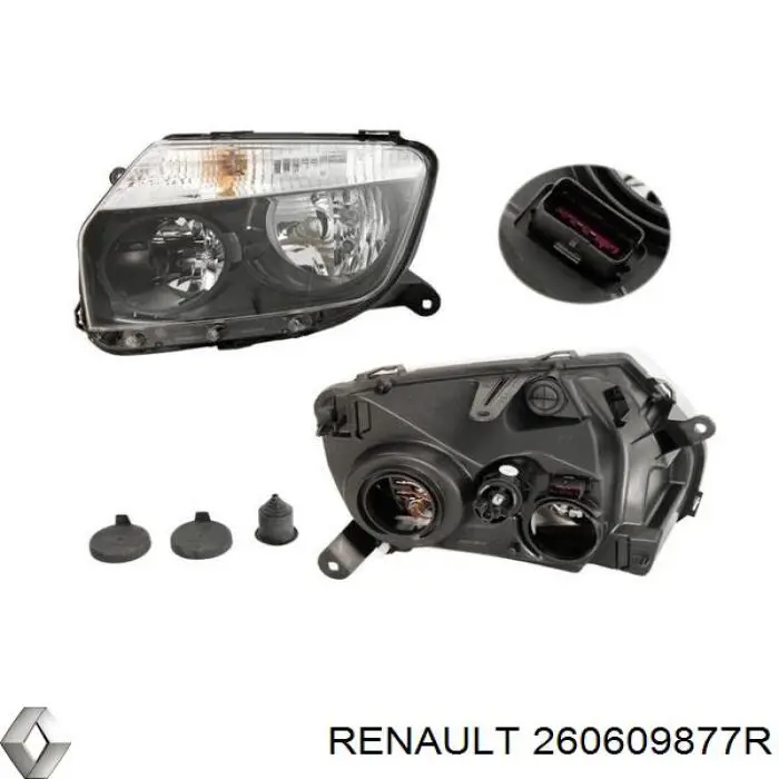 Фара левая 260609877R Renault (RVI)