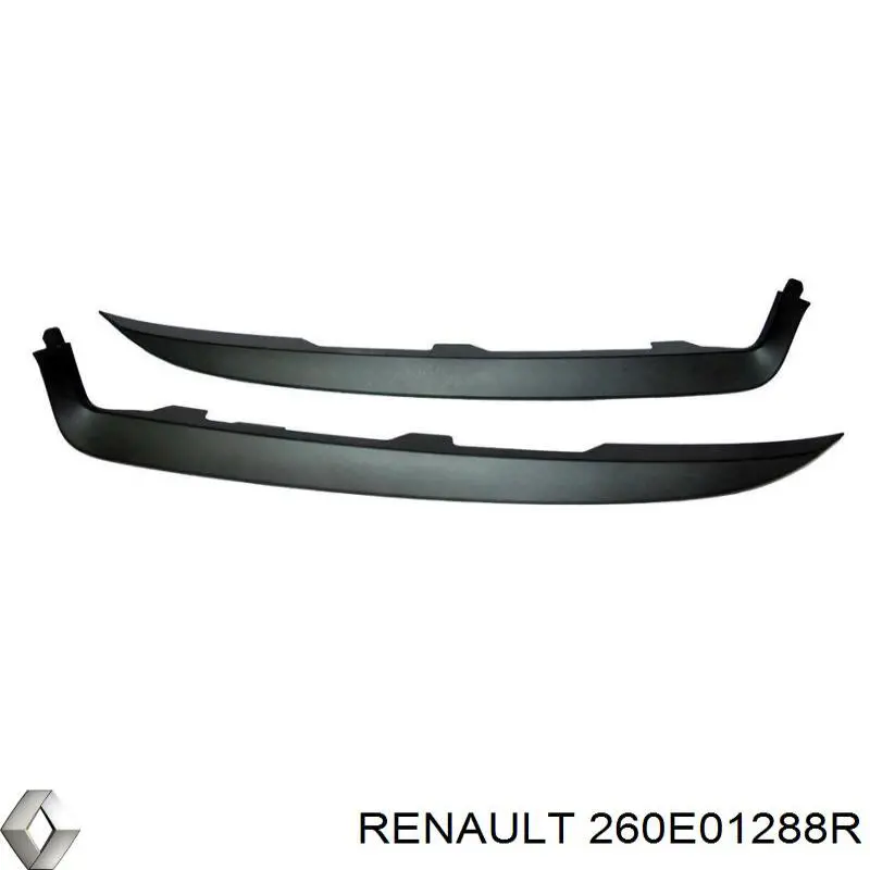 Ripa (placa sobreposta) esquerda + direita das luzes para Renault LOGAN 