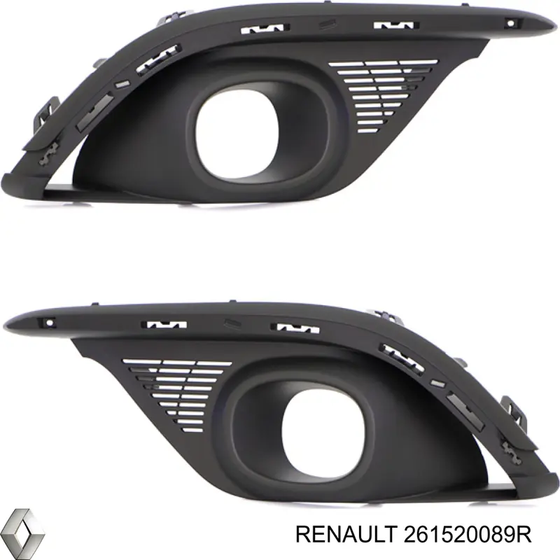 Решетка переднего бампера, правая Renault (RVI) 261520089R цена, от 31.40 USD