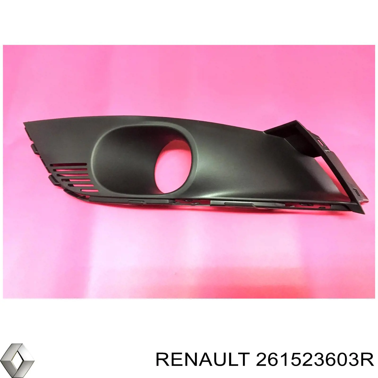 Заглушка/решетка противотуманных фар бампера переднего Renault (RVI) 261523603R цена, от 72.23 USD