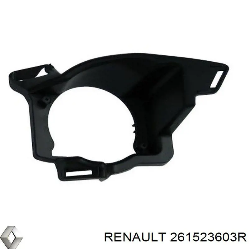 Заглушка (решетка) противотуманных фар бампера переднего 261523603R Renault (RVI)