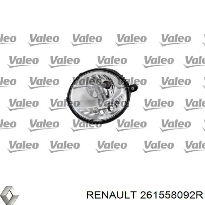 Фара противотуманная, левая Renault (RVI) 261558092R цена, от 42.40 USD