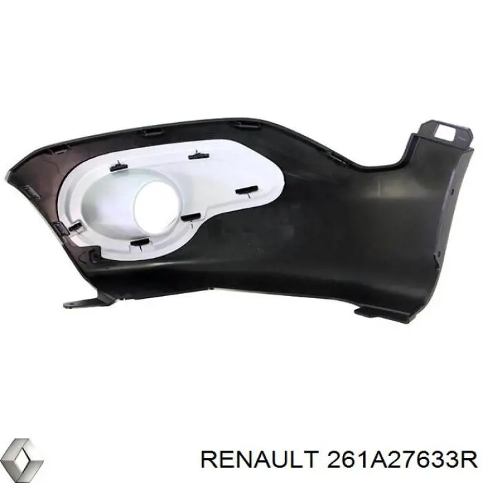 Решетка переднего бампера, правая Renault (RVI) 261A27633R цена, от 123.96 USD