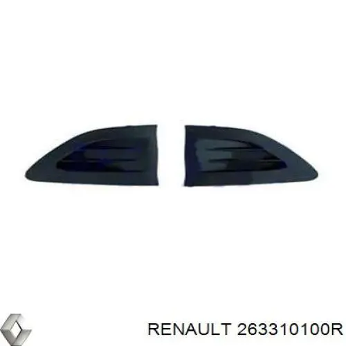 263310100R Renault (RVI) tampão (grelha das luzes de nevoeiro do pára-choque dianteiro)