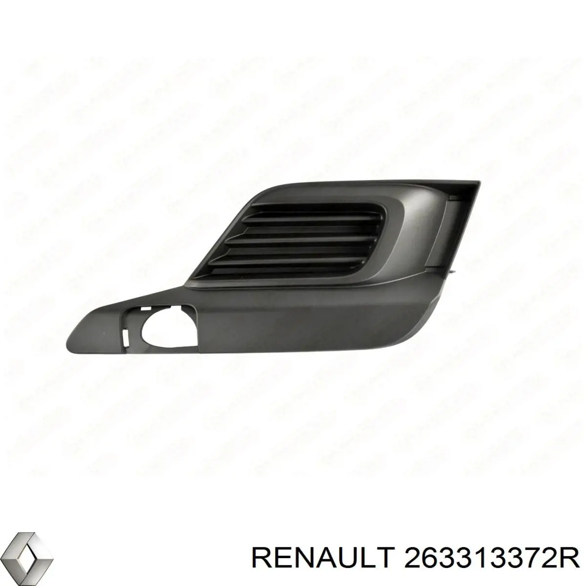 263313372R Renault (RVI) tampão (grelha das luzes de nevoeiro do pára-choque dianteiro direito)