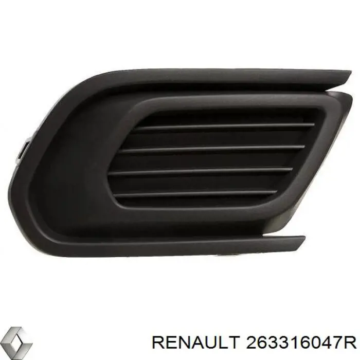263316047R Renault (RVI) Правая решетка переднего бампера
