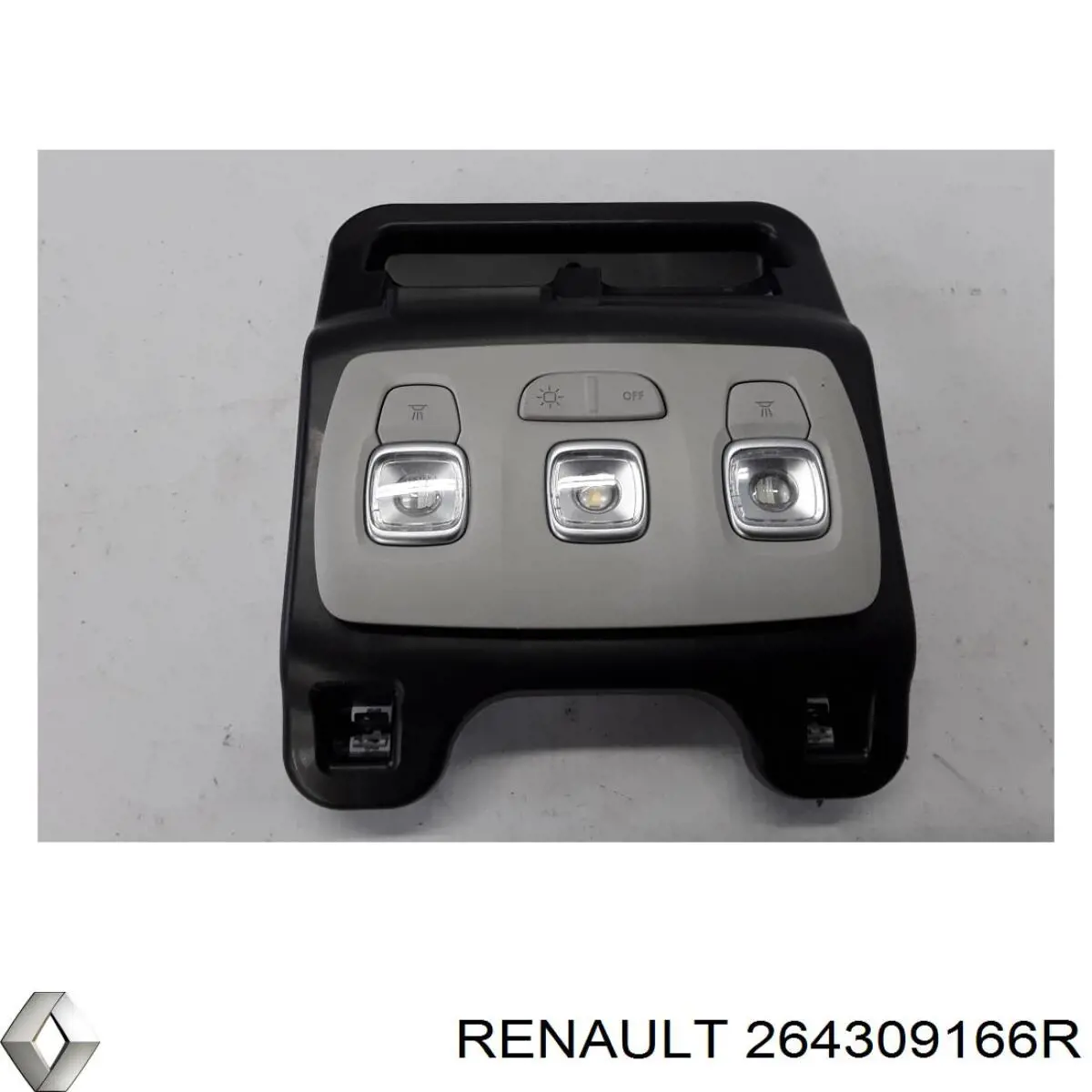Плафон освещения салона (кабины) задний Renault (RVI) 264309166R цена, от 87.37 USD