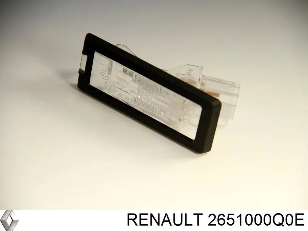 2651000Q0E Renault (RVI) lanterna da luz de fundo de matrícula traseira