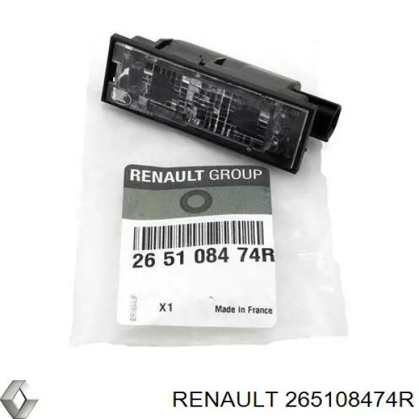 Фонарь подсветки заднего номера Renault (RVI) 265108474R цена, от 10.99 USD