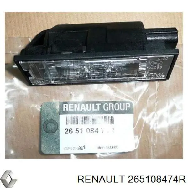 Купить 265108474R Renault (RVI) Фонарь подсветки номерного знака