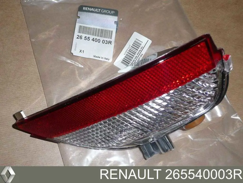 Фонарь противотуманный задний правый 265540003R Renault (RVI)