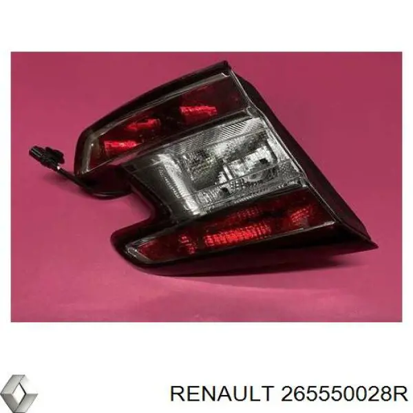 Lanterna traseira esquerda interna para Renault Megane (KZ0)