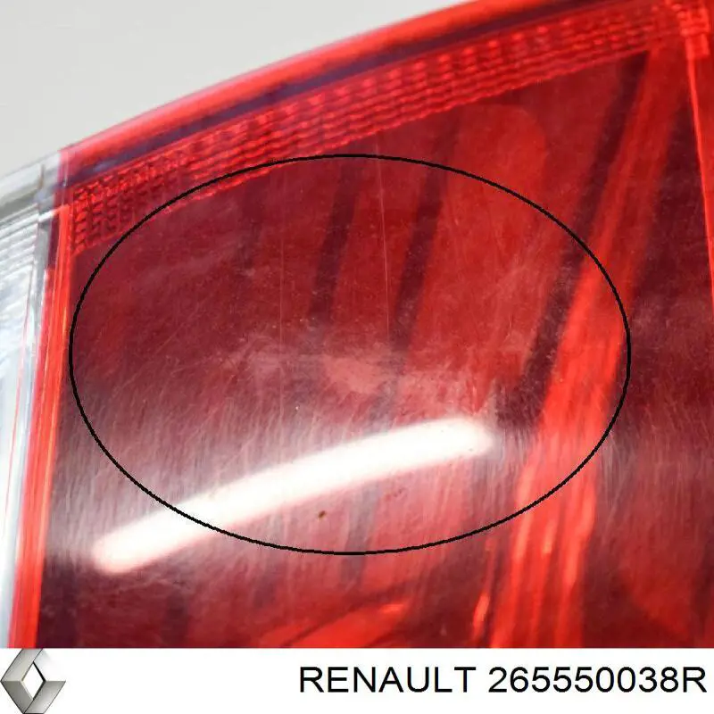 Lanterna traseira esquerda externa 265550038R Renault (RVI)