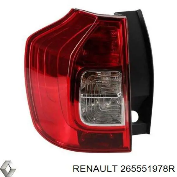 265551978R Renault (RVI) lanterna traseira esquerda