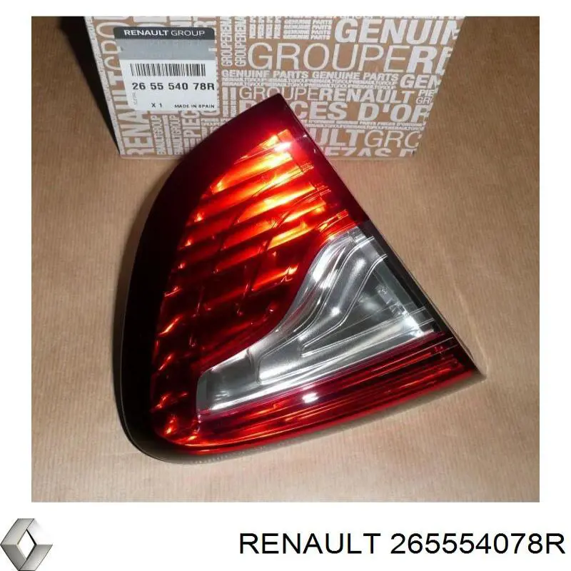 265554078R Renault (RVI) Задняя левая внутренняя фара