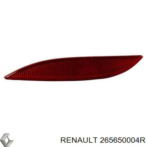 Катафот (відбивач) заднього бампера, лівий 265650004R Renault (RVI)