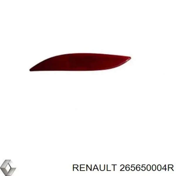265650004R RENAULT Reflector, parachoques trasero, izquierdo original y equivalente