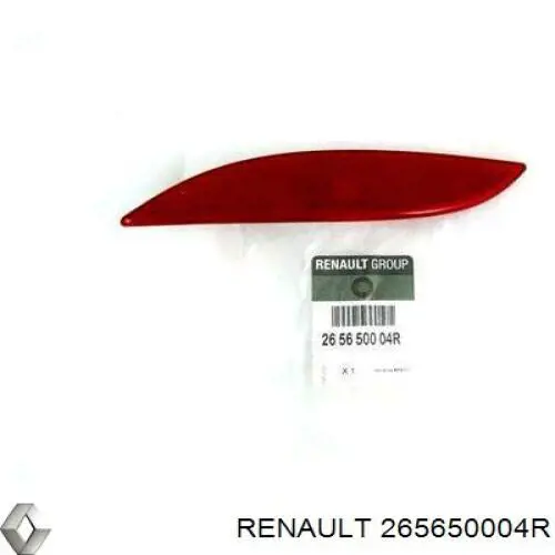 Купить 265650004R Renault (RVI) Левый катафот заднего бампера