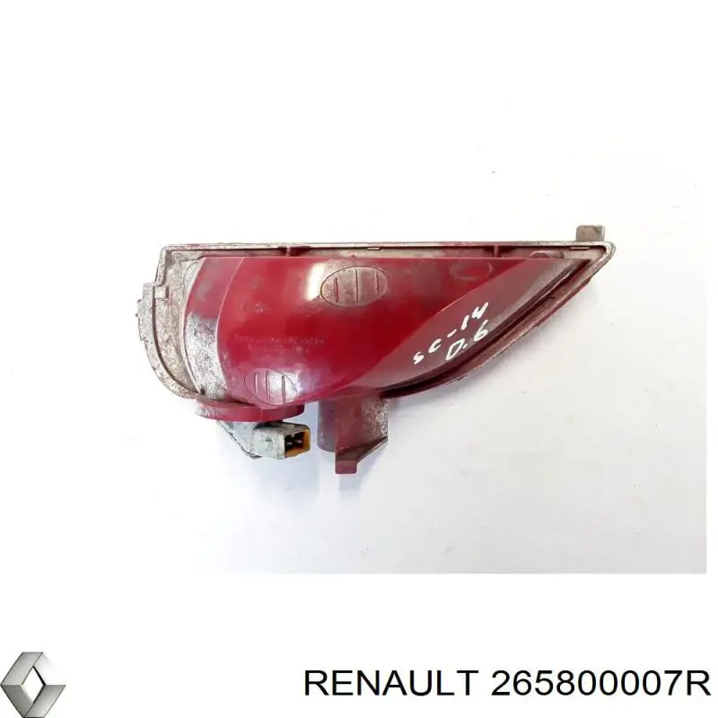 Купить 265800007R Renault (RVI) Фонарь противотуманный задний правый