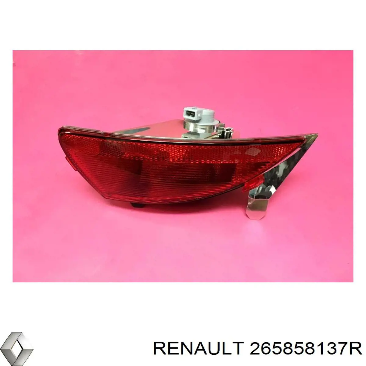 Фонарь заднего бампера левый 265858137R Renault (RVI)