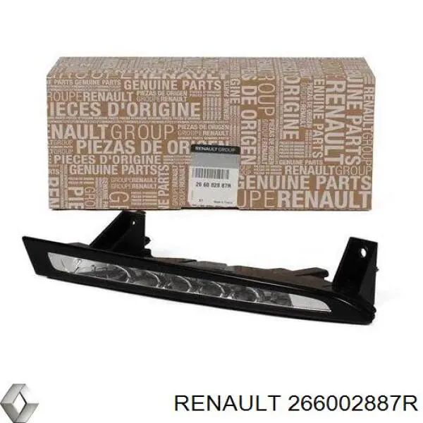266002887R RENAULT Luz diurna derecha original y equivalente