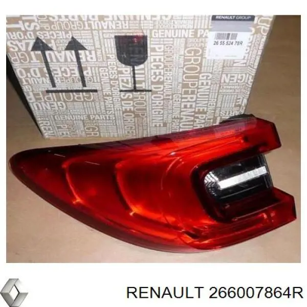 Фара дневного света правая 266007864R Renault (RVI)