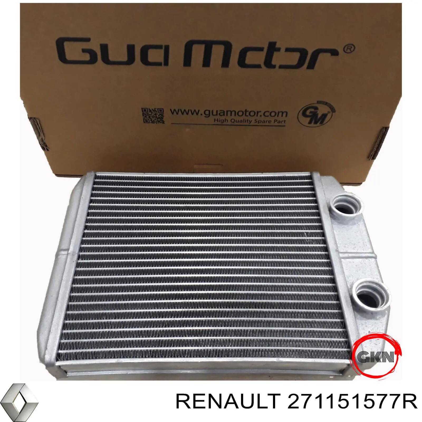 Радиатор печки (отопителя) Renault (RVI) 271151577R