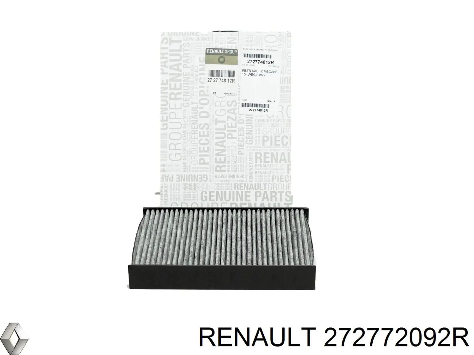 272772092R Renault (RVI) Внутрисалонный фильтр