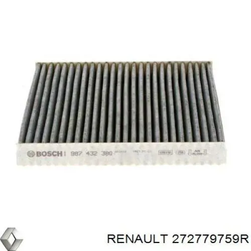 Фильтр воздушный отопителя Renault (RVI) 272779759R цена, от 7.62 USD