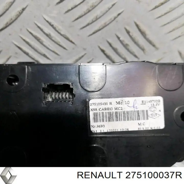 Купить 275100037R Renault (RVI) Блок управления печкой