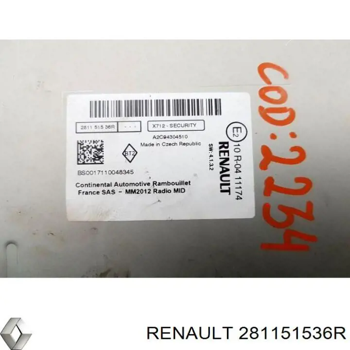  281151536R Renault (RVI)