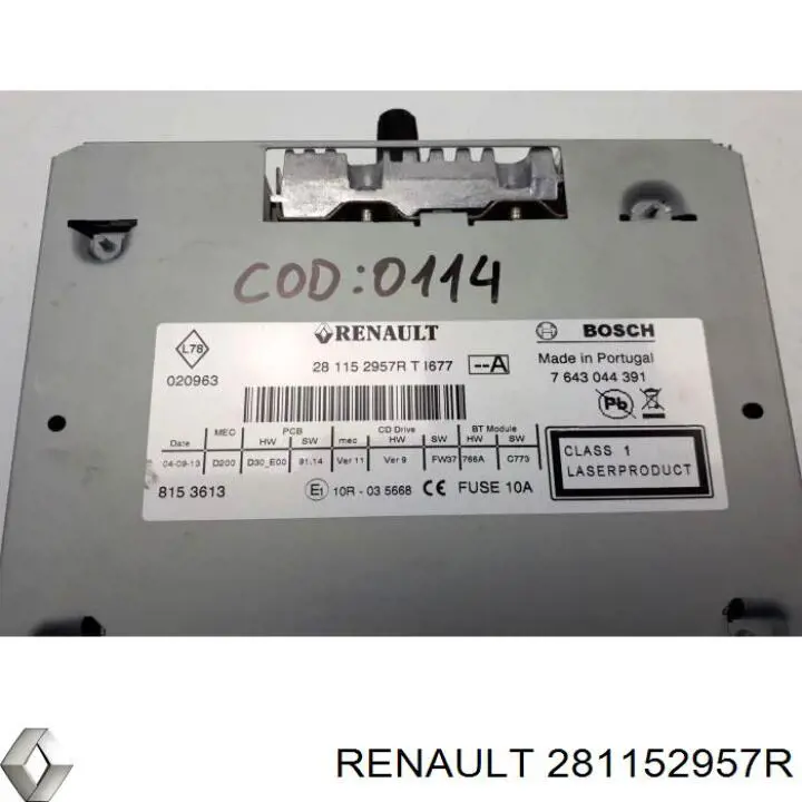 281152957R Renault (RVI) Радиоприемник